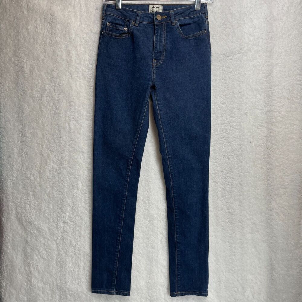 Acne Studios Women's size 28/32 Pin Raw Reform High Waist Denim Skinny Jeans